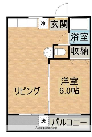 フェリーチェ天満町(1LDK/2階)の間取り写真