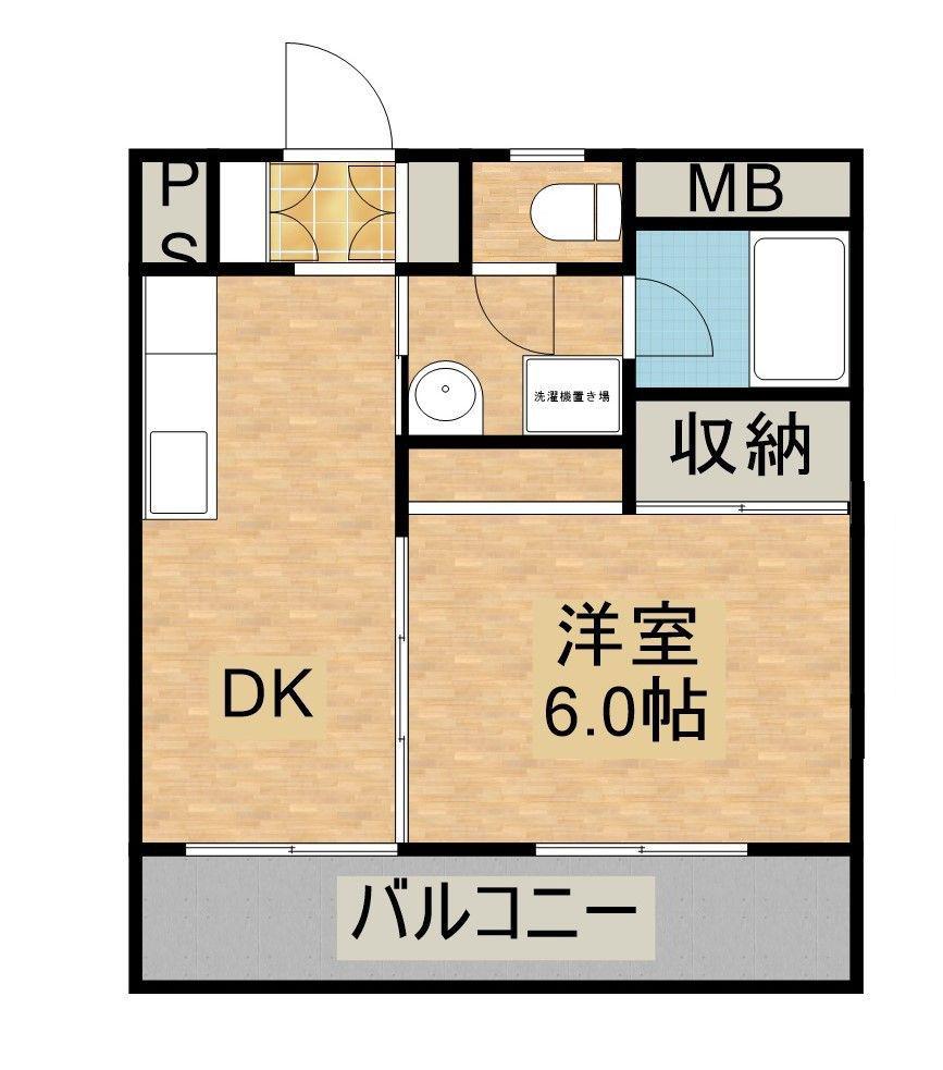 シティコーポ大淀(1DK/3階)の間取り写真