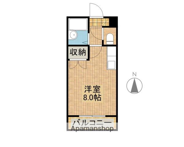 ハウス21(ワンルーム/3階)の間取り写真