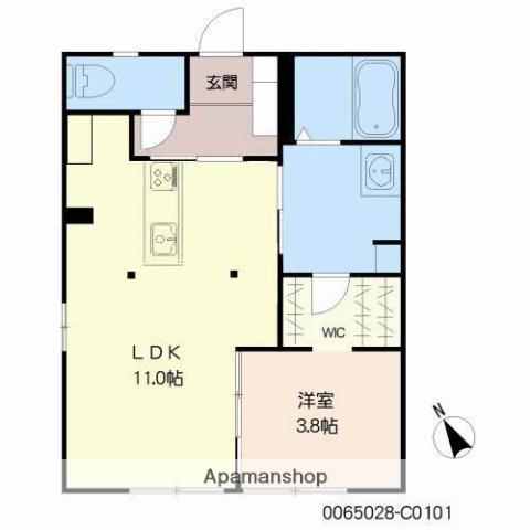 セフィラヒロセ (1LDK/1階)の間取り写真