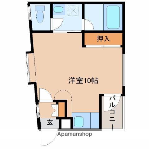 ライトコート(ワンルーム/2階)の間取り写真