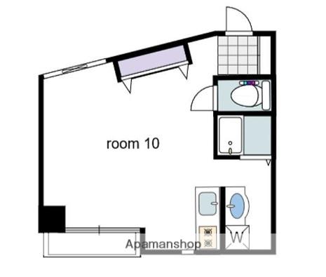 ニューサンシャインビル(ワンルーム/7階)の間取り写真