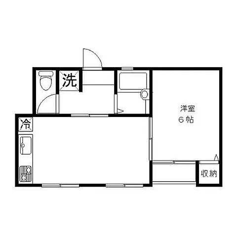 コンフォート宮崎(1LDK/3階)の間取り写真
