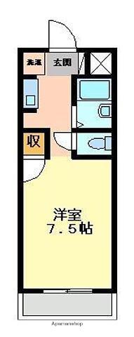 コスタ飛江田(1K/2階)の間取り写真