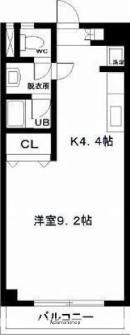 日南線 宮崎駅 徒歩8分 7階建 築23年(ワンルーム/2階)の間取り写真