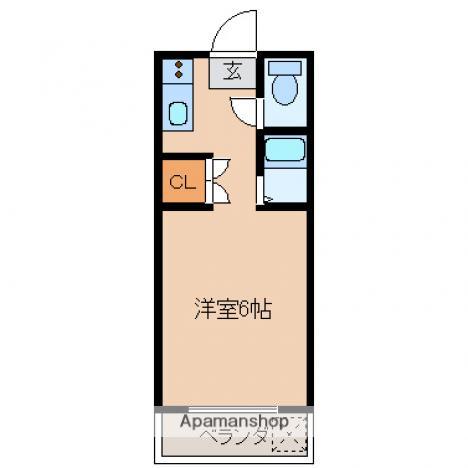 あいらんど本郷 A棟(ワンルーム/1階)の間取り写真