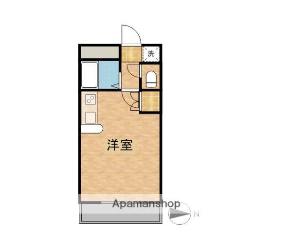 第2共栄レジデンス(ワンルーム/6階)の間取り写真