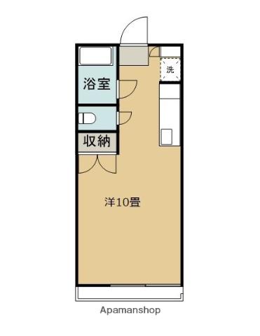 K1ビル(ワンルーム/4階)の間取り写真