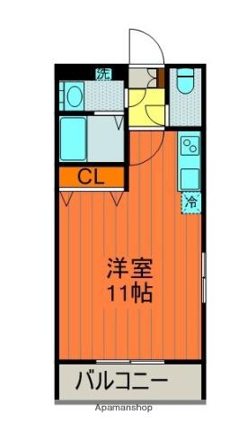 T・Yマンション(ワンルーム/4階)の間取り写真