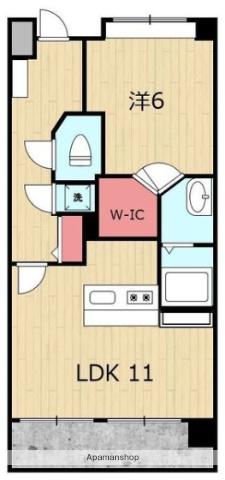 EXESS CITY(1LDK/6階)の間取り写真
