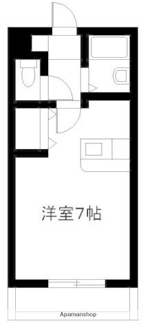 コンフォート熊野(ワンルーム/1階)の間取り写真