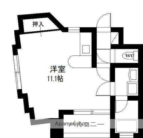 第3岩切ビル(ワンルーム/4階)の間取り写真