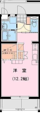 アンシャンテM(ワンルーム/1階)の間取り写真