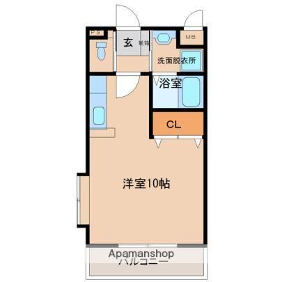 さくらマンション(ワンルーム/3階)の間取り写真