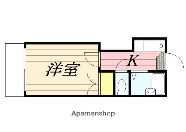 和知川原レジデンス(1K/2階)の間取り写真