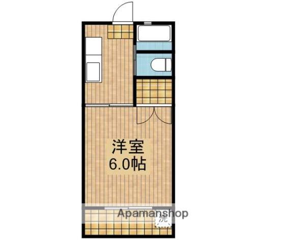 協和ハイツ(1K/3階)の間取り写真