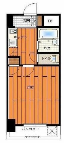 オッコーコスタ高鍋(1K/6階)の間取り写真