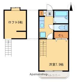 グランテージ加納(1K/5階)の間取り写真