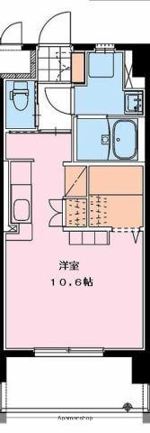リシェス(ワンルーム/2階)の間取り写真