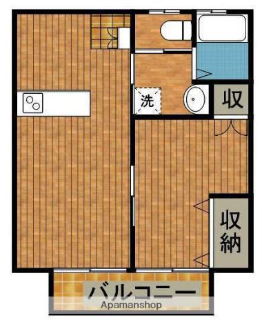 Sメゾン(1LDK/1階)の間取り写真