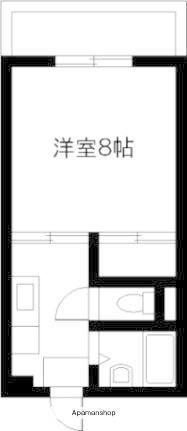 サンシャインハイツB棟(1K/2階)の間取り写真