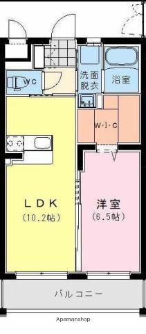 MAISON DE MAUVE (1LDK/1階)の間取り写真