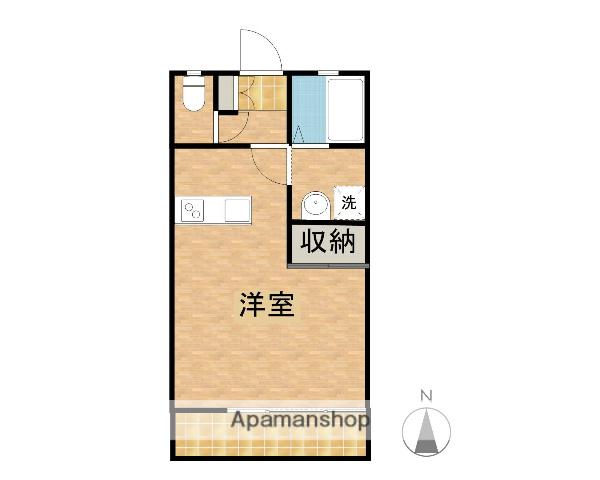 ハイムかな(ワンルーム/2階)の間取り写真