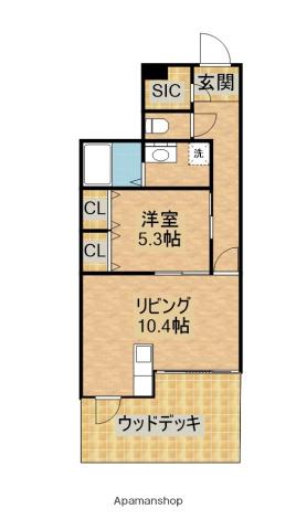 ALTE MEISTER潮見(1LDK/1階)の間取り写真