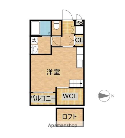 ALTE MEISTER カメリア(ワンルーム/4階)の間取り写真