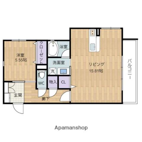 ALTE MEISTER 谷川Ⅱ(1LDK/3階)の間取り写真