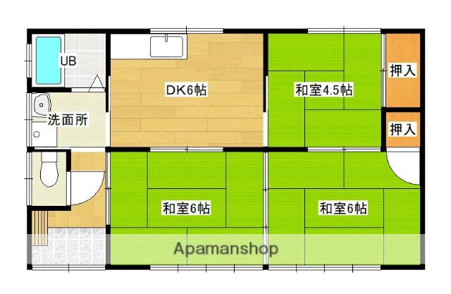 日豊本線 三股駅 徒歩13分 1階建 築29年(3DK)の間取り写真