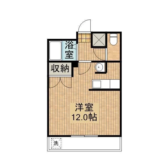 立野マンション(1K/2階)の間取り写真