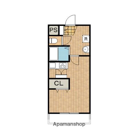 第7年見マンション(ワンルーム/3階)の間取り写真