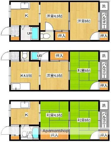 コーポラス占星輝5(2DK/2階)の間取り写真