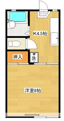 メゾンラフィーネ(1K/2階)の間取り写真