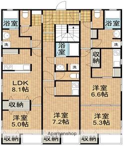 MFH・S(1LDK/1階)の間取り写真