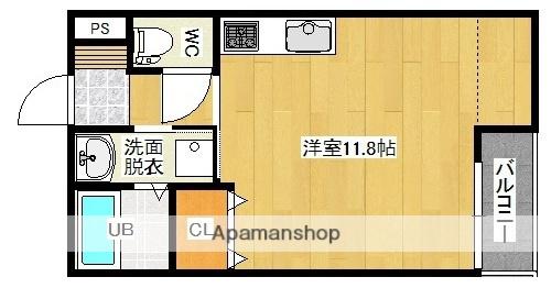 ラ・ルーチェ郡元A・B(ワンルーム/1階)の間取り写真