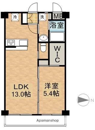 GLENDIA CREVE Ⅲ(1LDK/2階)の間取り写真