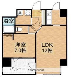 LA VILLE NORD HILLS(1LDK/1階)の間取り写真