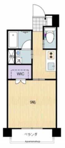 フリューゲル年見(1K/5階)の間取り写真