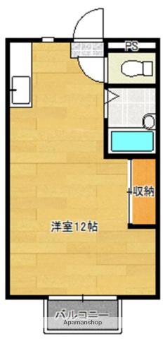 エレファントマンション11号館(ワンルーム/2階)の間取り写真