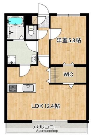 LIEN SAUT(1LDK/3階)の間取り写真