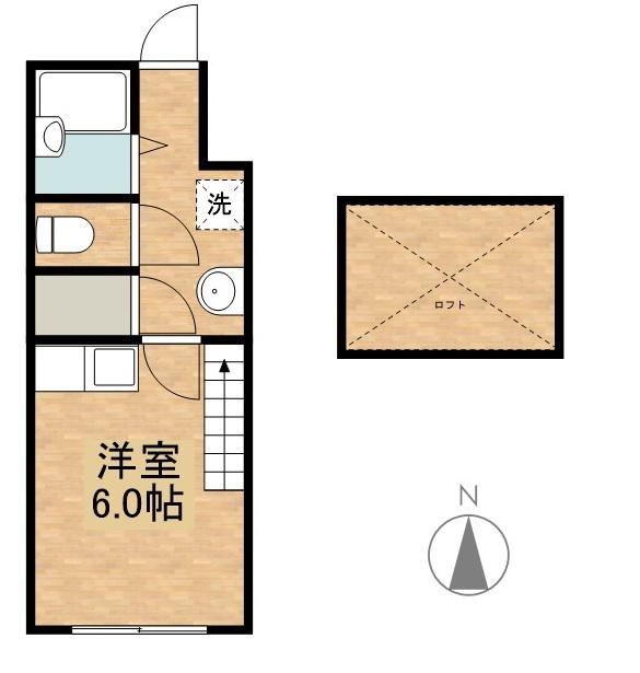 パレス吉村(1K/1階)の間取り写真