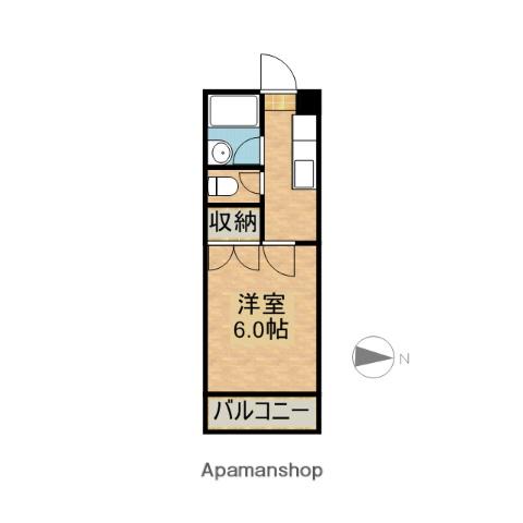 第7三重野ビル(1K/4階)の間取り写真
