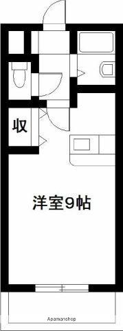 エレガンス11(1K/4階)の間取り写真