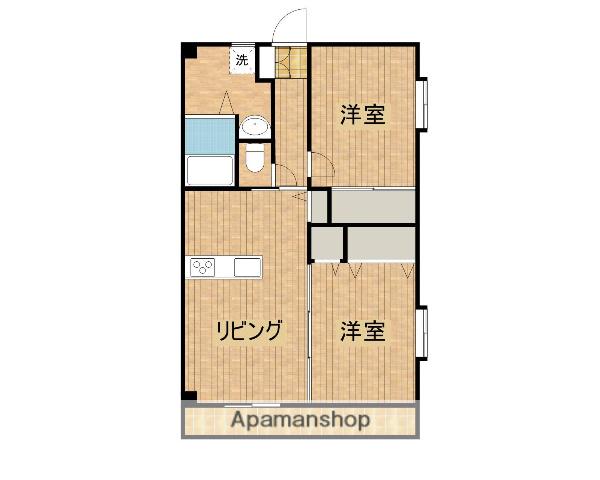 アイディールホームMⅡ(2LDK/3階)の間取り写真
