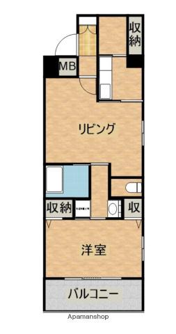 ALTE サウス TOWER(1LDK/2階)の間取り写真