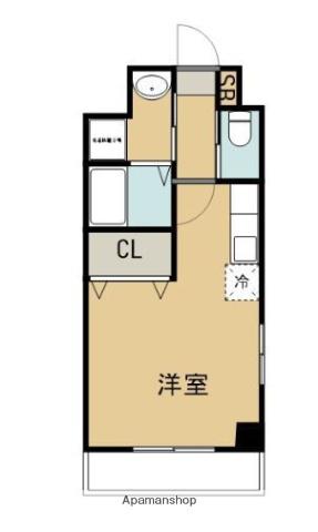 MKⅢ宮崎駅前通(ワンルーム/4階)の間取り写真