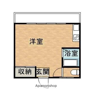 東邦コーポ(ワンルーム/1階)の間取り写真