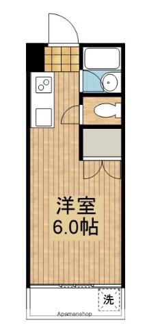 コーポラスU(1K/3階)の間取り写真